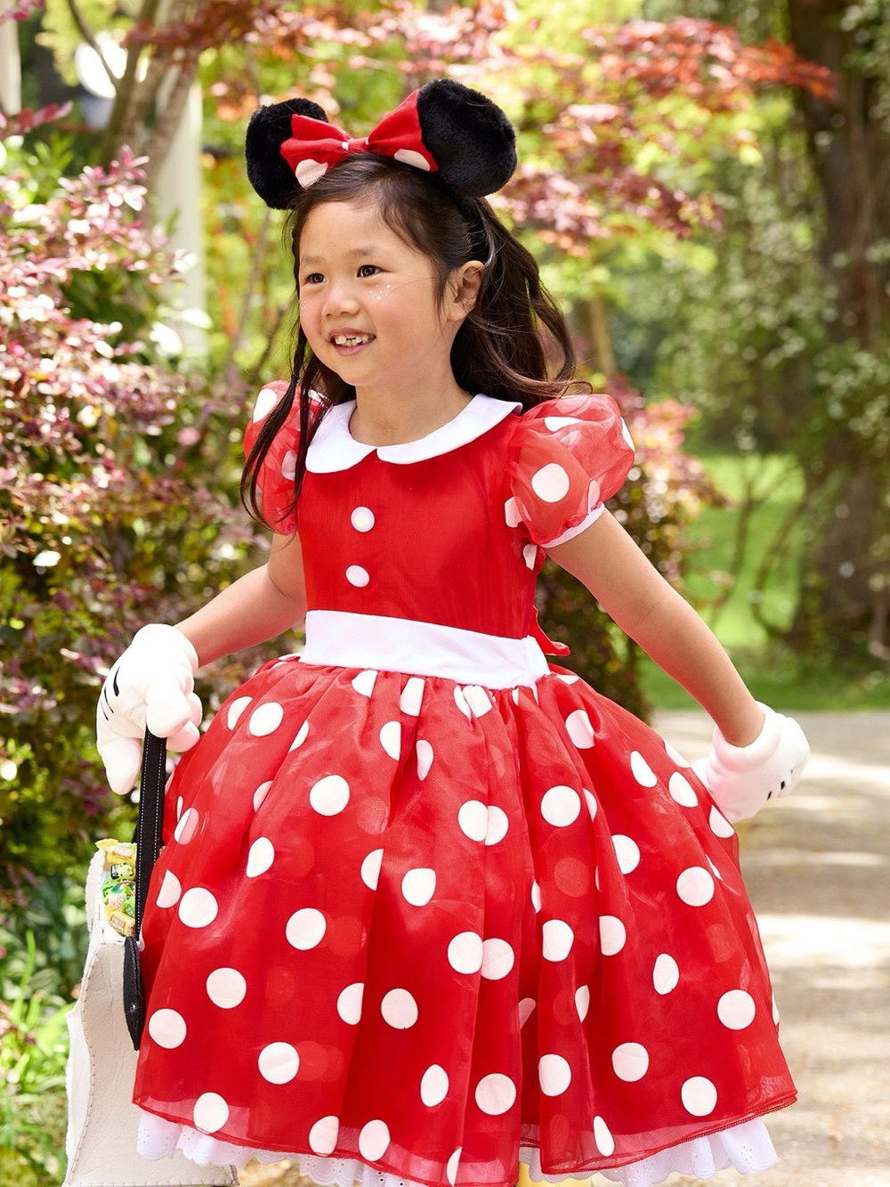 Pottery Barn Kids Minnie Mouse Halloween Costume Dress with Accessories 4-6y